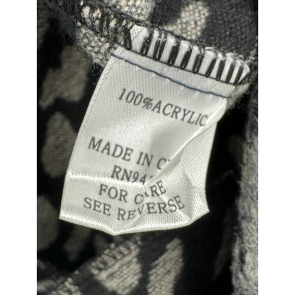 JADE Melody Tam Grey Navy Blue Cheetah Open Front Jacket Women's Size Small S - Picture 7 of 9